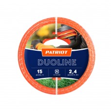 Леска Duoline D 2,4 мм L 15 м (скрученный квадрат, двухцветная) Леска Duoline D 2,4 мм L 15 м (скрученный квадрат, двухцветная)