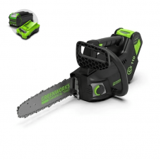 Цепная пила Greenworks GD40TCS 40V (25 см) одноручная бесщеточная аккумуляторная Цепная пила Greenworks GD40TCS 40V (25 см) одноручная бесщеточная аккумуляторная