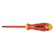 Диэлектрическая отвертка Felo Ergonic крестовая (PZ 2X100) 41520390 Диэлектрическая отвертка Felo Ergonic крестовая (PZ 2X100) 41520390