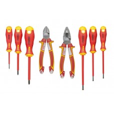Набор диэлекрических отверток Felo Ergonic с диэлектрическими пасатижами и бокорезами в упаковке, 8 шт 41398517 Набор диэлекрических отверток Felo Ergonic с диэлектрическими пасатижами и бокорезами в упаковке, 8 шт 41398517
