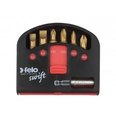 Набор бит Felo TiN с держателем бит (PZ/PH), 7 шт в кейсе Swift 02060376