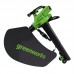 Воздуходув-пылесос Greenworks GD40BVIIK5 40V (280 км/ч) бесщеточный аккумуляторный с 5 Ач АКБ И ЗУ Воздуходув-пылесос Greenworks GD40BVIIK5 40V (280 км/ч) бесщеточный аккумуляторный с 5 Ач АКБ И ЗУ