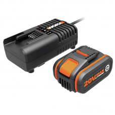 Комплект WORX WA3604 20V: аккумулятор 4Ач и зарядное устройство 2А Комплект WORX WA3604 20V: аккумулятор 4Ач и зарядное устройство 2А