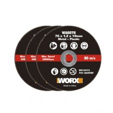 Отрезной диск по металлу WORX WA6076.3, 76х1,2х10 мм (3шт.) Отрезной диск по металлу WORX WA6076.3, 76х1,2х10 мм (3шт.)