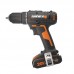 Дрель-шуруповерт ударная WORX WX370 20V (50Нм) аккумуляторная с двумя 2Ач АКБ и ЗУ Дрель-шуруповерт ударная WORX WX370 20V (50Нм) аккумуляторная с двумя 2Ач АКБ и ЗУ