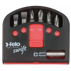 Набор бит Felo Industrial с держателем бит (SL/PZ/PH), 7 шт в кейсе Swift 02060116 Набор бит Felo Industrial с держателем бит (SL/PZ/PH), 7 шт в кейсе Swift 02060116
