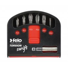 Набор бит Felo Px Torsion с держателем бит, 7 шт в кейсе Swift 02060106 Набор бит Felo Px Torsion с держателем бит, 7 шт в кейсе Swift 02060106