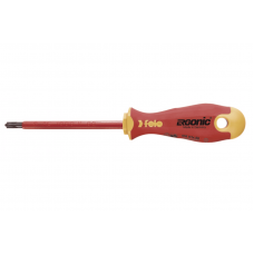 Диэлектрическая отвертка Felo Ergonic крестовая (+/- H 1X80) 41610290 Диэлектрическая отвертка Felo Ergonic крестовая (+/- H 1X80) 41610290
