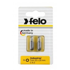 Бита Felo Industrial Torx (20X25), 2 шт в блистере 02620036 Бита Felo Industrial Torx (20X25), 2 шт в блистере 02620036