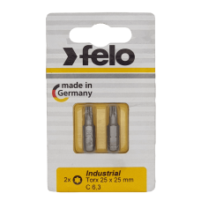 Бита Felo Industrial Torx (25X25), 2 шт в блистере 02625036 Бита Felo Industrial Torx (25X25), 2 шт в блистере 02625036