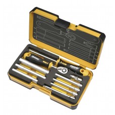 Набор стержней Felo M-TEC с трещоткой и отверткой (1/4" ERGONIC), 10 шт в кейсе 05781006 Набор стержней Felo M-TEC с трещоткой и отверткой (1/4" ERGONIC), 10 шт в кейсе 05781006