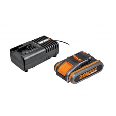 Комплект WORX WA3601 20V: аккумулятор 2Ач и зарядное устройство (2А) Комплект WORX WA3601 20V: аккумулятор 2Ач и зарядное устройство (2А)