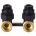 Узел нижнего подключения Royal Thermo угловой 1/2"х3/4" EK (черный)