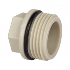 Заглушка Lammin резьбовая PPR 3/4" 800/50 O-Ring серый
