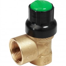 Клапан предохранительный Giacomini для солнечных систем 1/2" x 3/4" - 6 бар, R140CY009 Клапан предохранительный Giacomini для солнечных систем 1/2" x 3/4" - 6 бар, R140CY009