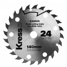 Диск твердосплавный по дереву KRESS 24T TCT 140x1,6x20 мм Диск твердосплавный по дереву KRESS 24T TCT 140x1,6x20 мм