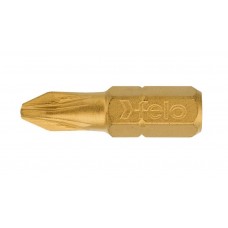 Бита Felo TiN крестовая (PZ 1X25), 10 шт 02101070 Бита Felo TiN крестовая (PZ 1X25), 10 шт 02101070