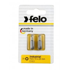 Бита Felo Industrial Torx (15X25), 2 шт в блистере 02615036 Бита Felo Industrial Torx (15X25), 2 шт в блистере 02615036