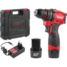 Аккумуляторная дрель-шуруповерт WORTEX LX BD 1220 DLi 12В, 30 Нм, 2*1.5 Ач, патрон 10 мм, бесщёт.
(12 В, БЕСЩЁТ.ДВИГ., с 2х1.5 Ач акб, НЕ подходит к линейке ALL1) Аккумуляторная дрель-шуруповерт WORTEX LX BD 1220 DLi 12В, 30 Нм, 2*1.5 Ач, патрон 10 мм, бесщёт.
(12 В, БЕСЩЁТ.ДВИГ., с 2х1.5 Ач акб, НЕ подходит к линейке ALL1)
