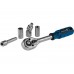 Набор головок и ключей 82пр. TREK
(1/4", 1/2", 6 граней)