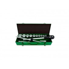 Набор головок 3/4" 22-50мм 14предм. 12гр. металл. кейс TOPTUL (GCAD1406)