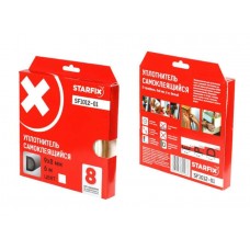 Уплотнитель "D" белый  9х8мм 6м STARFIX (SF1012-01)