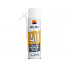 Пена монтажная бытовая всесезонная SOLIDE Foam 40 (500мл)