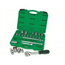 Набор головок 1/2" 8-32мм 24предм. 6гр. TOPTUL (GCAI2407 )