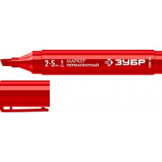 ЗУБР МП-300К 2-5 мм, клиновидный, красный, перманентный маркер, Профессионал (06323-3) ЗУБР МП-300К 2-5 мм, клиновидный, красный, перманентный маркер, Профессионал (06323-3)