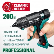 KRAFTOOL 11-12 мм, 200 Вт, выход клея 25 г/мин, пистолет клеевой (термоклеящий) Grand 200 06839 KRAFTOOL 11-12 мм, 200 Вт, выход клея 25 г/мин, пистолет клеевой (термоклеящий) Grand 200 06839