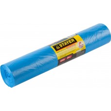 STAYER 120 л, голубой, 50 шт., завязки, мешки для мусора COMFORT 39156-120 STAYER 120 л, голубой, 50 шт., завязки, мешки для мусора COMFORT 39156-120