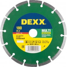 DEXX Ø 180х22.2 мм, алмазный, сегментный, круг отрезной для УШМ 36701-180_z01 DEXX Ø 180х22.2 мм, алмазный, сегментный, круг отрезной для УШМ 36701-180_z01