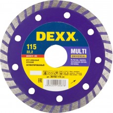 DEXX Ø 115х22.2 мм, алмазный, сегментный, круг отрезной для УШМ 36702-115_z01 DEXX Ø 115х22.2 мм, алмазный, сегментный, круг отрезной для УШМ 36702-115_z01