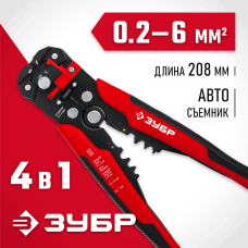 ЗУБР 0.2-6 мм², стриппер автоматический с винтом микронастройки ТМ-1 22645 Мастер ЗУБР 0.2-6 мм², стриппер автоматический с винтом микронастройки ТМ-1 22645 Мастер