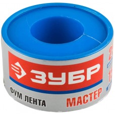 ЗУБР толщина 0,1 мм, плотность 0,40 г/см3, ширина 25 мм, фум лента 12373-25-040 ЗУБР толщина 0,1 мм, плотность 0,40 г/см3, ширина 25 мм, фум лента 12373-25-040