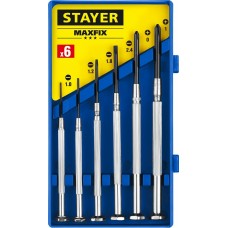 STAYER 6 шт., набор отверток часовых для точных работ Maxfix 2560-H6_z02 Master STAYER 6 шт., набор отверток часовых для точных работ Maxfix 2560-H6_z02 Master
