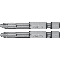 KRAFTOOL PH2, 2 шт., 50 мм, кованые профессиональные биты X-DRIVE 26121-2-50-2 KRAFTOOL PH2, 2 шт., 50 мм, кованые профессиональные биты X-DRIVE 26121-2-50-2