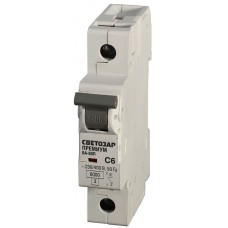 СВЕТОЗАР 10 А, 230/400 B, 6 kA, 1-полюсной, "C", автоматический выключатель "ПРЕМИУМ" SV-49021-10-C СВЕТОЗАР 10 А, 230/400 B, 6 kA, 1-полюсной, "C", автоматический выключатель "ПРЕМИУМ" SV-49021-10-C