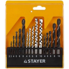 STAYER 16 шт., комбинированный набор сверл 29720-H16 STAYER 16 шт., комбинированный набор сверл 29720-H16