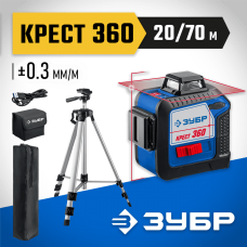ЗУБР линейный лазерный нивелир со штативом в чехле КРЕСТ 360 2 34906-2_z01 Профессионал ЗУБР линейный лазерный нивелир со штативом в чехле КРЕСТ 360 2 34906-2_z01 Профессионал