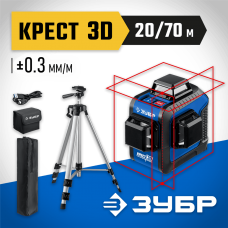 ЗУБР линейный лазерный нивелир со штативом в чехле КРЕСТ 3D 2 34908-2_z01 Профессионал ЗУБР линейный лазерный нивелир со штативом в чехле КРЕСТ 3D 2 34908-2_z01 Профессионал