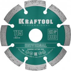 KRAFTOOL Ø 115Х22.2 мм, алмазный, сегментный, по железобетону, высокопрочному бетону диск отрезной UNIVERSAL 36680-115 KRAFTOOL Ø 115Х22.2 мм, алмазный, сегментный, по железобетону, высокопрочному бетону диск отрезной UNIVERSAL 36680-115
