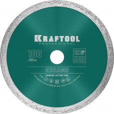 KRAFTOOL Ø 180Х22.2 мм, алмазный, сплошной, по керамограниту, керамической плитке диск отрезной KERAMO 36684-180 KRAFTOOL Ø 180Х22.2 мм, алмазный, сплошной, по керамограниту, керамической плитке диск отрезной KERAMO 36684-180