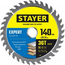 STAYER EXPERT 140 x 20/16мм 36T, диск пильный по дереву, точный рез STAYER EXPERT 140 x 20/16мм 36T, диск пильный по дереву, точный рез