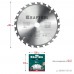 KRAFTOOL Fast 185 х 20 мм 24Т, диск пильный по дереву (36950-185-20)