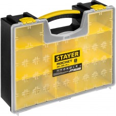 STAYER 420х334х115 мм (16,5"), пластиковый, органайзер ROCKET-8 38033-16_z01 STAYER 420х334х115 мм (16,5"), пластиковый, органайзер ROCKET-8 38033-16_z01
