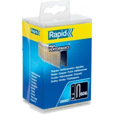 RAPID тип 55 (C / 14 / 606), 18 мм, 3600 шт., скобы узкие, супертвердые, закаленные 40303094 RAPID тип 55 (C / 14 / 606), 18 мм, 3600 шт., скобы узкие, супертвердые, закаленные 40303094