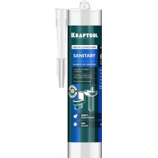 KRAFTOOL Sanitary 300 мл белый, санитарный силиконовый герметик (41255-0) KRAFTOOL Sanitary 300 мл белый, санитарный силиконовый герметик (41255-0)