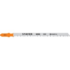 STAYER по дереву, фанере, Т-хвостовик, шаг 3 мм, 90 мм, 2 шт., полотна для эл/лобзика HCS 15982-4_z02 Professional STAYER по дереву, фанере, Т-хвостовик, шаг 3 мм, 90 мм, 2 шт., полотна для эл/лобзика HCS 15982-4_z02 Professional