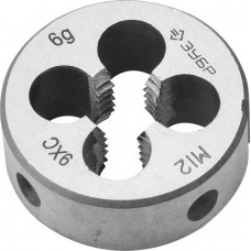 ЗУБР М12 x 1.75 мм, 9ХС, круглая ручная, плашка 4-28022-12-1.75 ЗУБР М12 x 1.75 мм, 9ХС, круглая ручная, плашка 4-28022-12-1.75